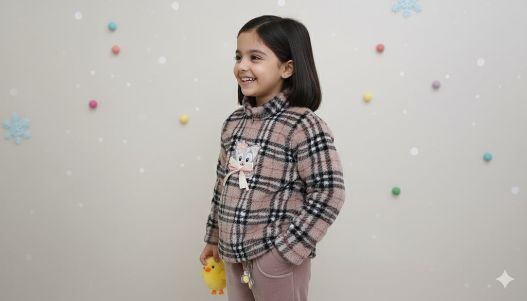 Black and Pink Velvet Co-ord Set